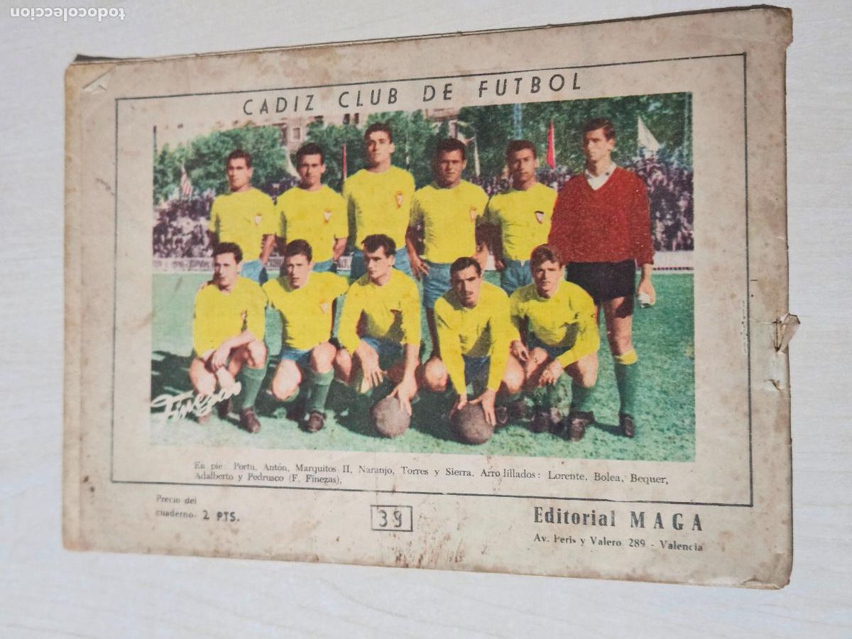 Tebeos: OLIMAN, AS DEL DEPORTE N&ordm; 39 CADIZ - ORIGINAL - MAGA