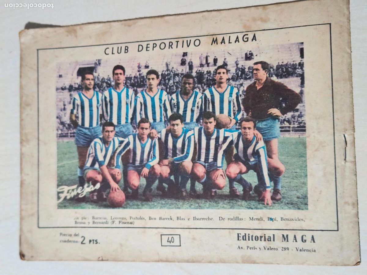Tebeos: OLIMAN, AS DEL DEPORTE N&ordm; 40 MALAGA - ORIGINAL - MAGA