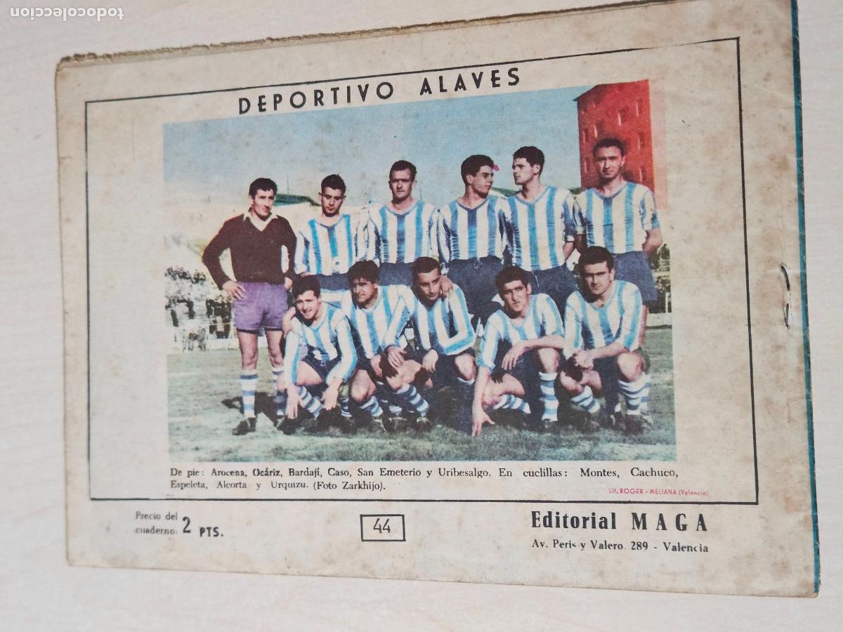 Tebeos: OLIMAN, AS DEL DEPORTE N&ordm; 44 DEPORTIVO ALAVES - ORIGINAL - MAGA