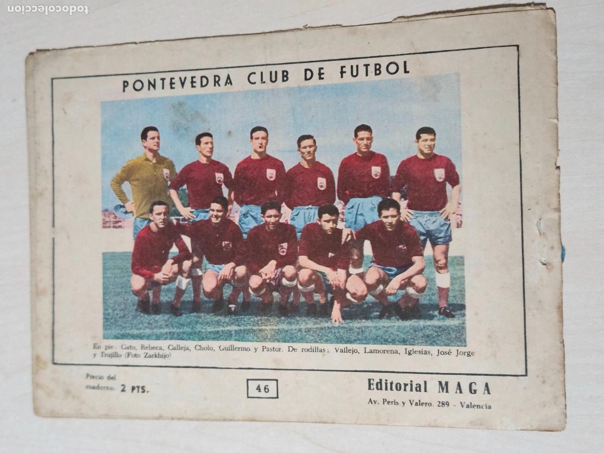 Tebeos: OLIMAN, AS DEL DEPORTE N&ordm; 46 PONTEVEDRA - ORIGINAL - MAGA