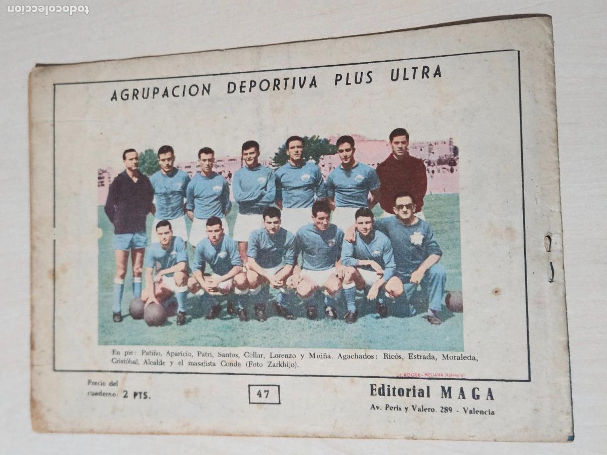 Tebeos: OLIMAN, AS DEL DEPORTE N&ordm; 47 AGRUPACION PLUS ULTRA - ORIGINAL - MAGA