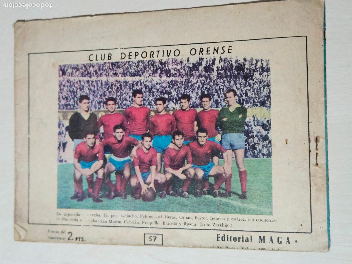Tebeos: OLIMAN, AS DEL DEPORTE N&ordm; 57 OURENSE - ORIGINAL - MAGA
