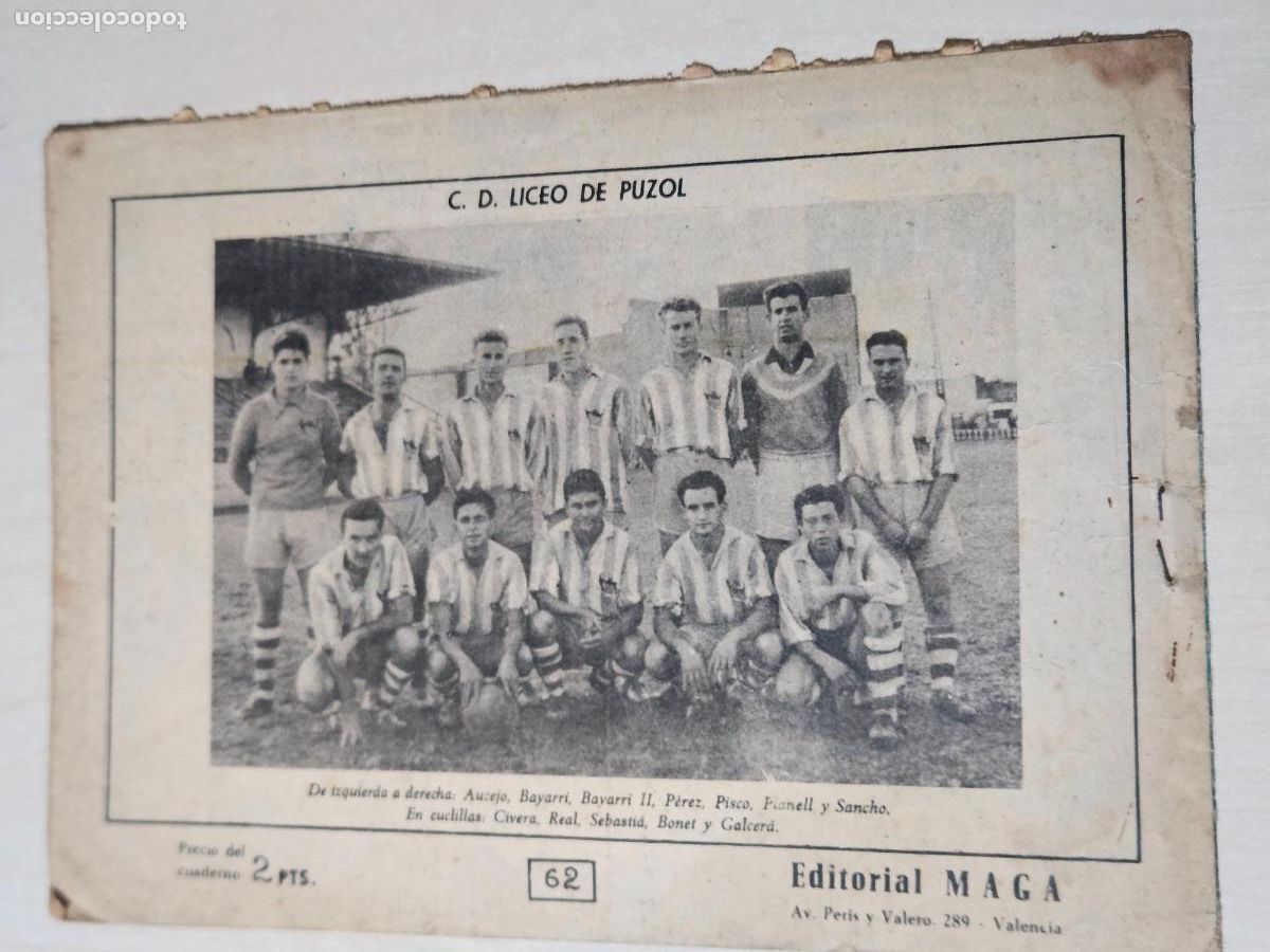 Tebeos: OLIMAN, AS DEL DEPORTE N&ordm; 62 LICEO DE PUZOL - ORIGINAL - MAGA