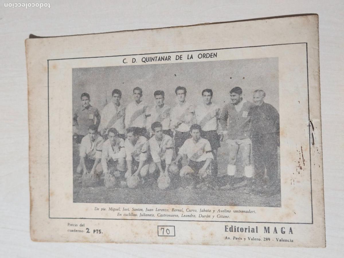 Tebeos: OLIMAN, AS DEL DEPORTE N&ordm; 70 QUINTANAR DE LA ORDEN - ORIGINAL - MAGA