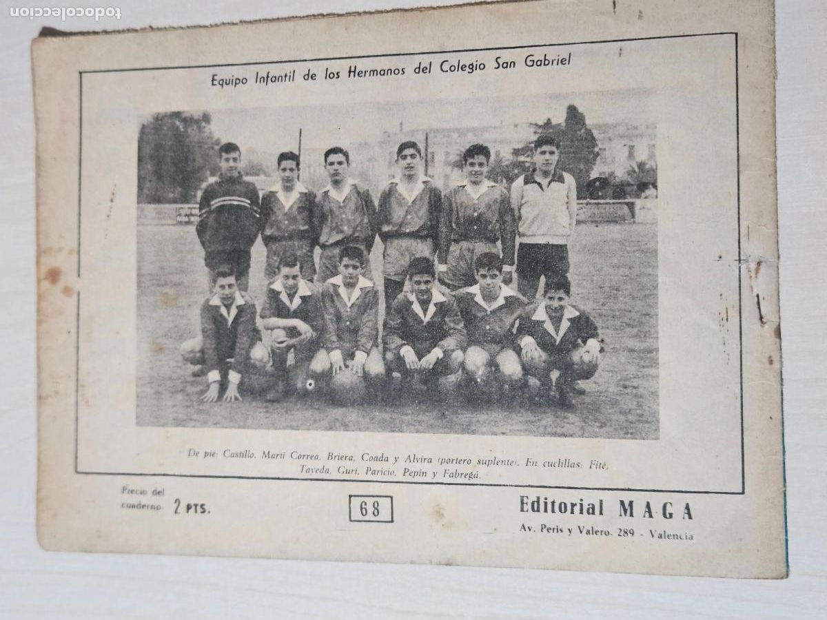 Tebeos: OLIMAN, AS DEL DEPORTE N&ordm; 68 COLEGIO HERMANOS SAN GABRIEL - ORIGINAL - MAGA