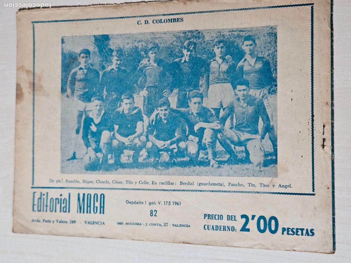 Tebeos: OLIMAN, AS DEL DEPORTE N&ordm; 82 COLOMBRES - ORIGINAL - MAGA