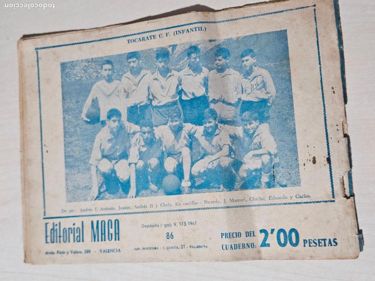Tebeos: OLIMAN, AS DEL DEPORTE N&ordm; 86 TOCARATE INFANTIL - ORIGINAL - MAGA