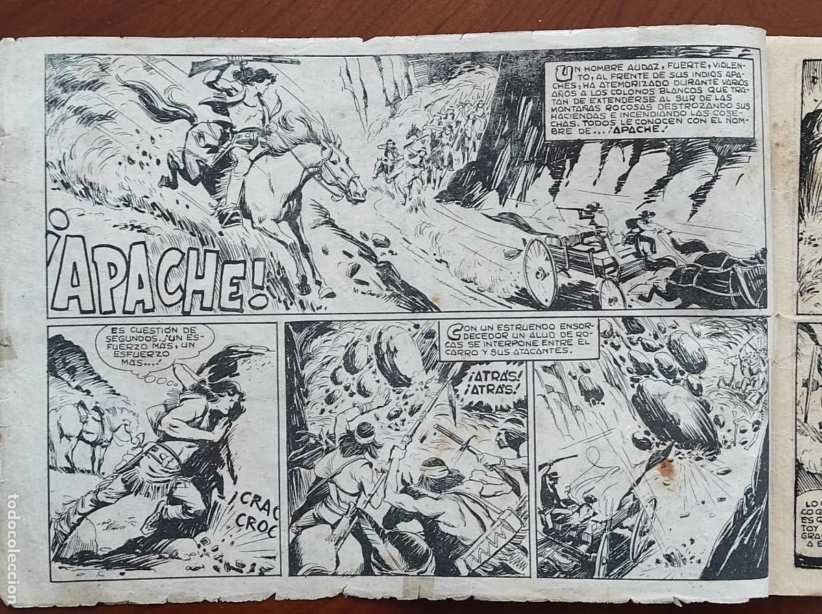 Tebeos: COLECCI&Oacute;N COMPLETA ORIGINAL APACHE 1&ordf; PARTE - 56 TEBEOS - EDITORIAL MAGA - Foto 3