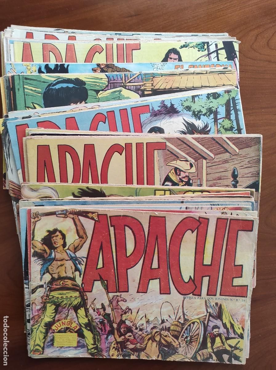 Tebeos: COLECCI&Oacute;N COMPLETA ORIGINAL APACHE 1&ordf; PARTE - 56 TEBEOS - EDITORIAL MAGA - Foto 1