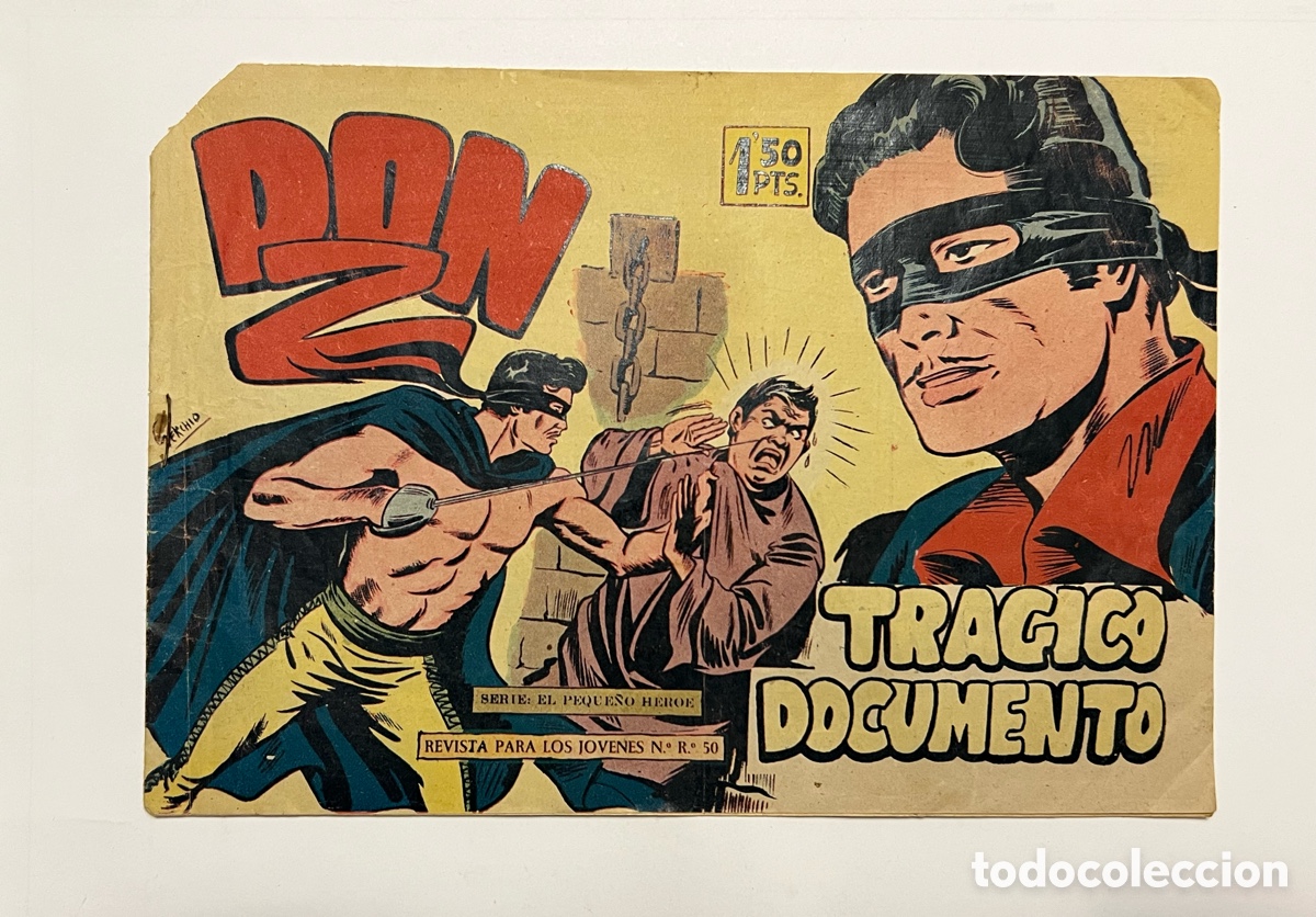 Tebeos: DON Z. Tr&aacute;gico Documento, No.12, Editorial MAGA, Valencia (a.1959)