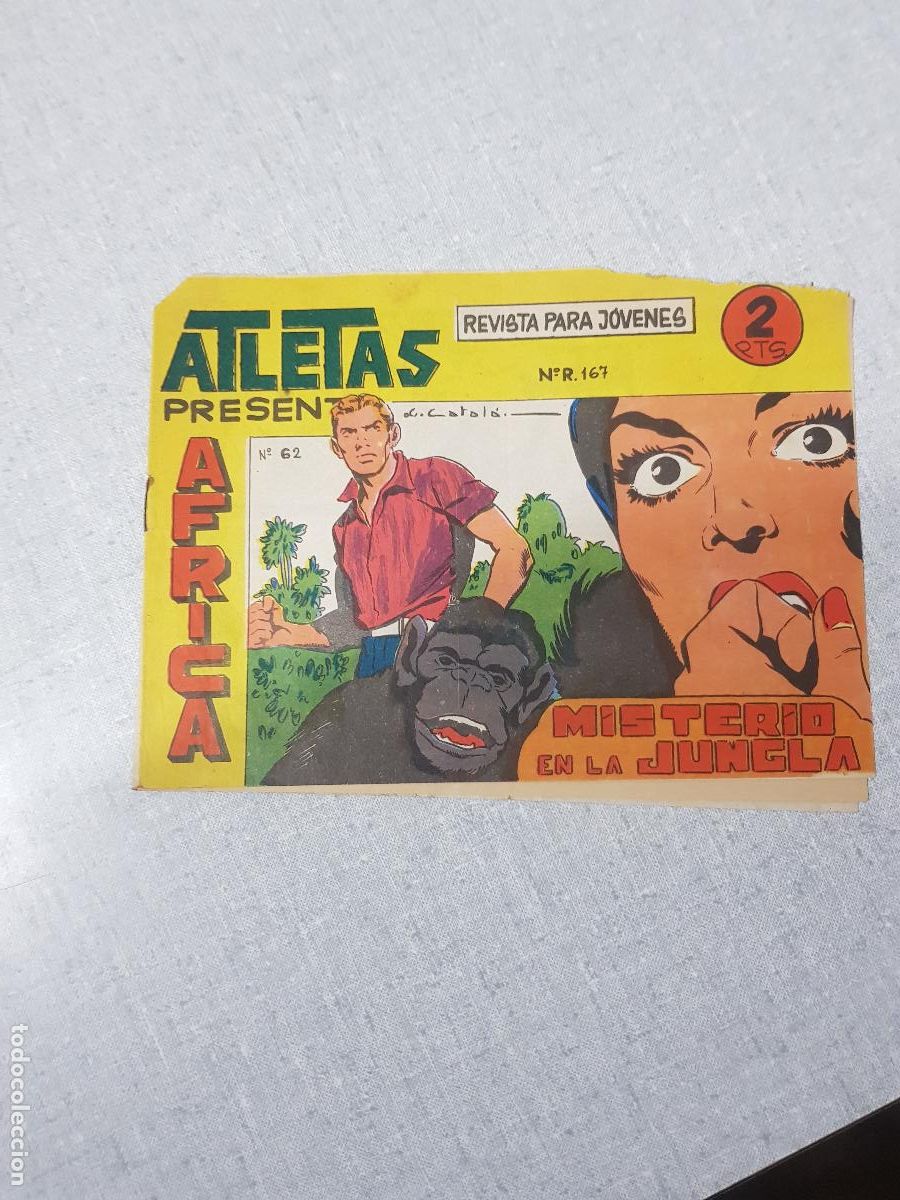 Tebeos: ATLETAS AFRICA MISTERIO EN LA JUNGLA N&ordm;62