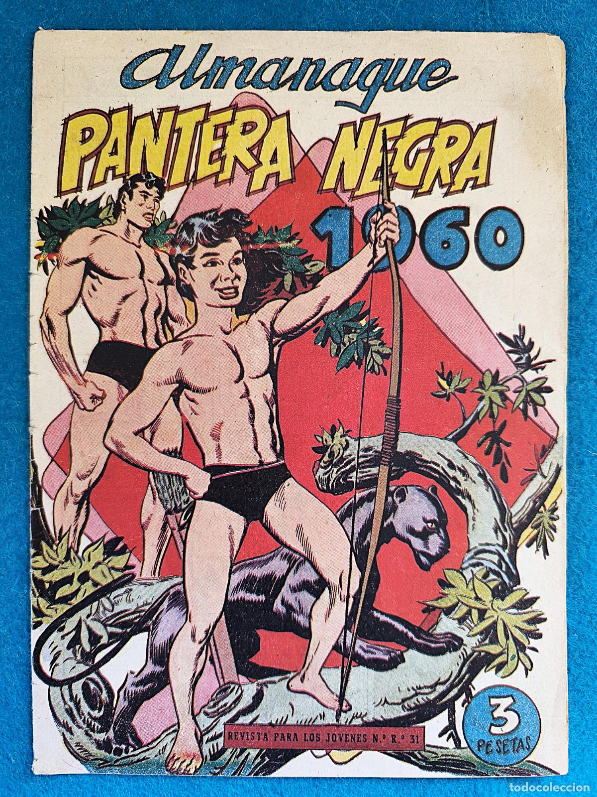 Tebeos: RW TEBEO PANTERA NEGRA ALMANAQUE 1960 EDITORIAL MAGA TBO365