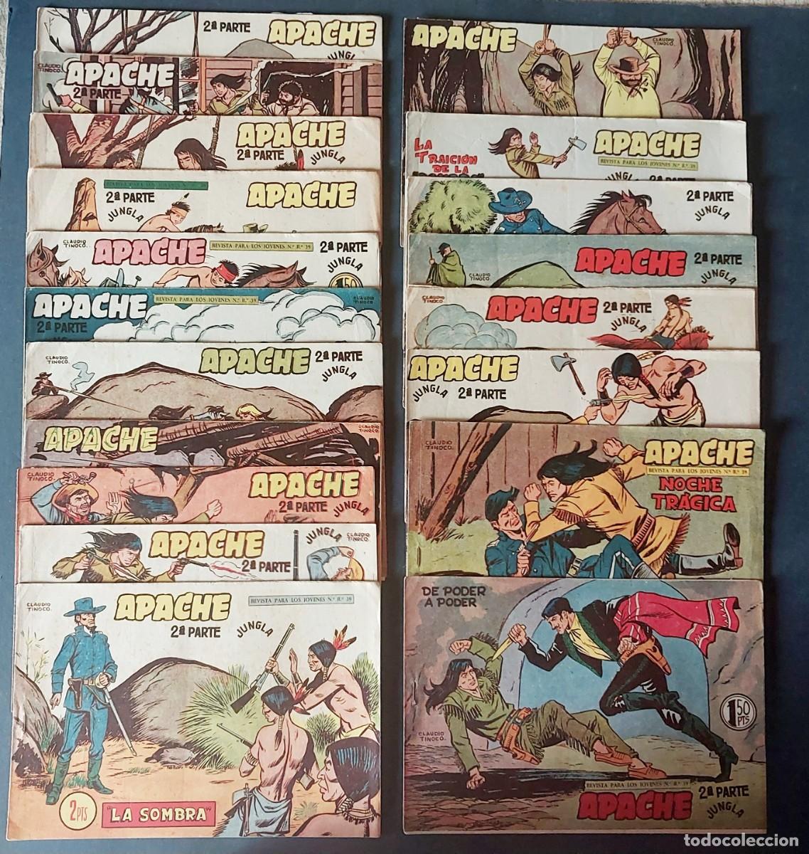 Tebeos: Apache 2&ordf; Parte Colecci&oacute;n Completa ( 76 Ejemplares ) Maga 1960 - Foto 4