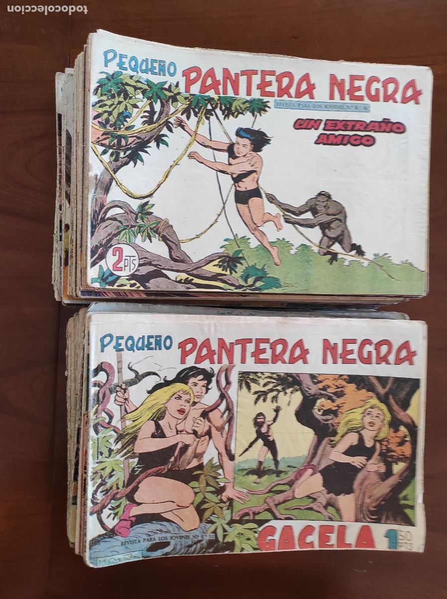 Tebeos: PEQUE&Ntilde;O PANTERA NEGRA APAISADO ORIGINAL CASI COMPLETO FALTAN 3 EJEMPLARES DE 205 - ED. MAGA