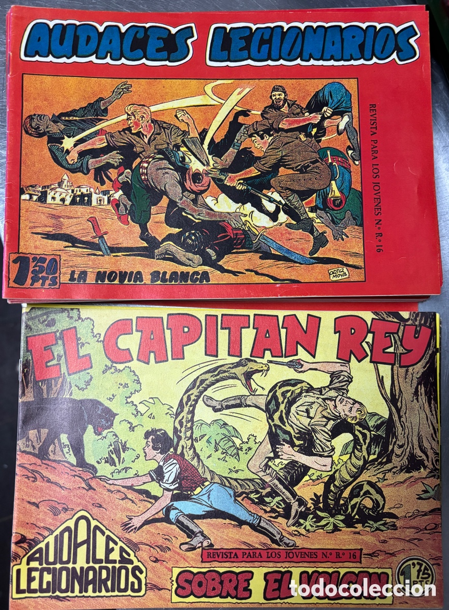 Tebeos: AUDACES LEGIONARIOS / EL CAPIT&Aacute;N REY (1958) - N&ordm; 1 AL 42 - ORIGINAL INTEGRAL. ESTADO EXCEPCIONAL