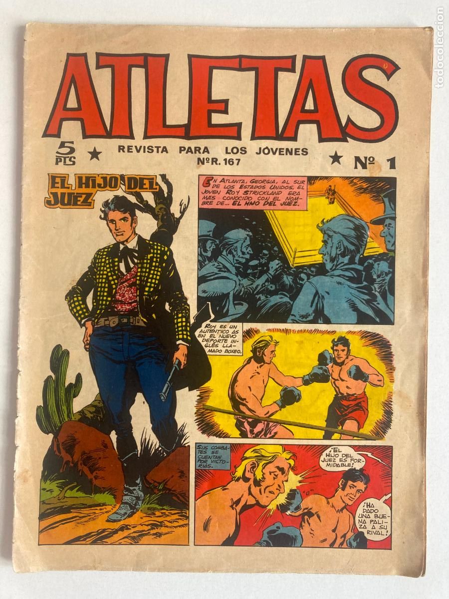 Tebeos: ATLETAS, N&ordm;1 EDITORIAL MAGA - EL HIJO DEL JUEZ