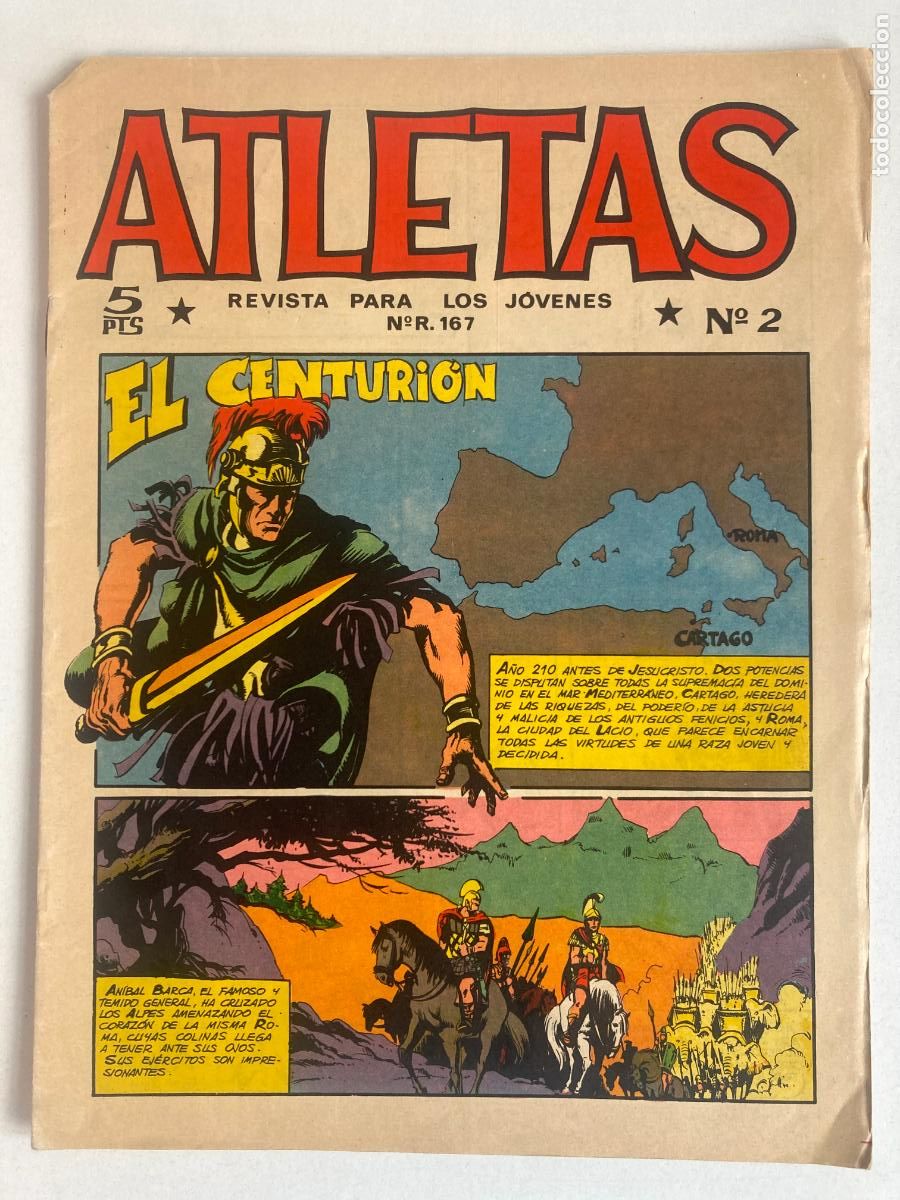 Tebeos: ATLETAS, N&ordm;2 EDITORIAL MAGA - EL CENTURI&Oacute;N