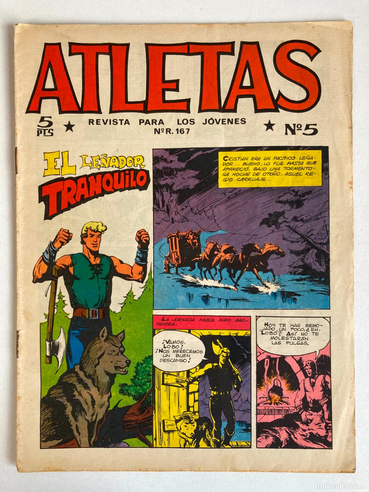 Tebeos: ATLETAS, N&ordm;5 EDITORIAL MAGA - EL LE&Ntilde;ADOR TRANQUILO