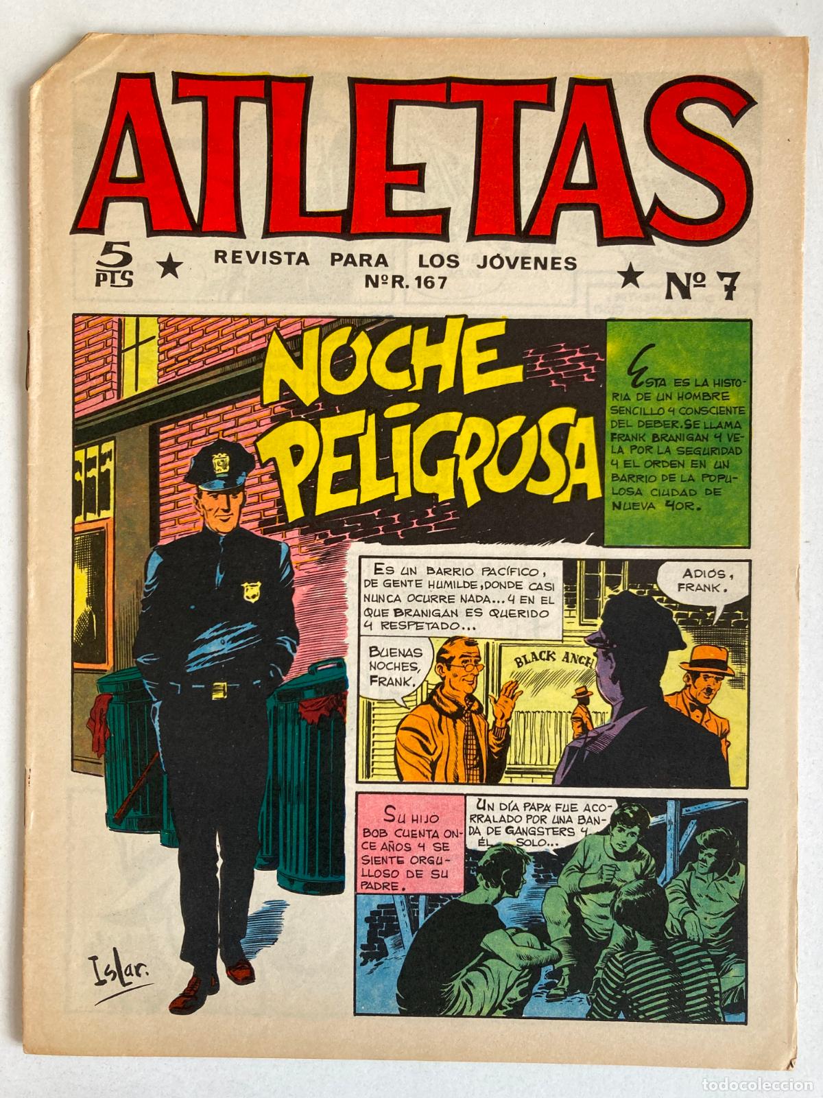 Tebeos: ATLETAS, N&ordm;7 EDITORIAL MAGA - NOCHE PELIGROSA