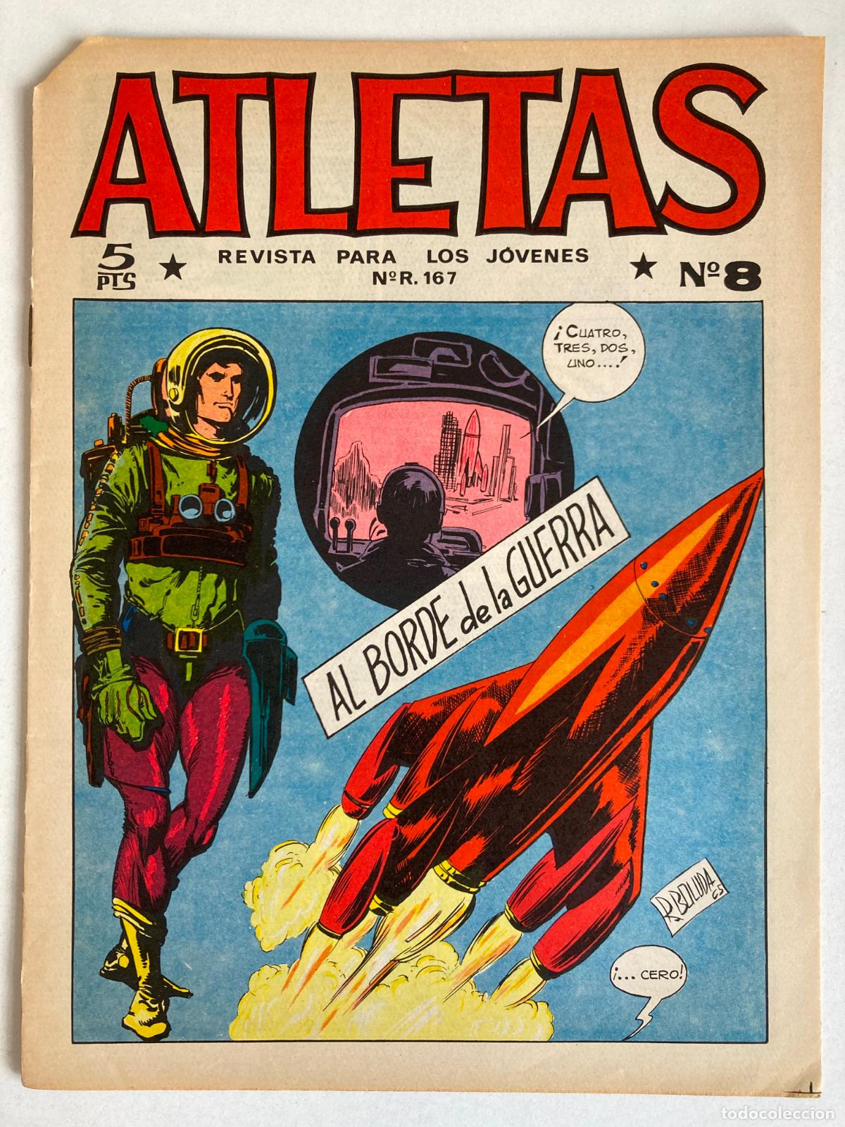 Tebeos: ATLETAS, N&ordm;8 EDITORIAL MAGA - AL BORDE DE LA GUERRA