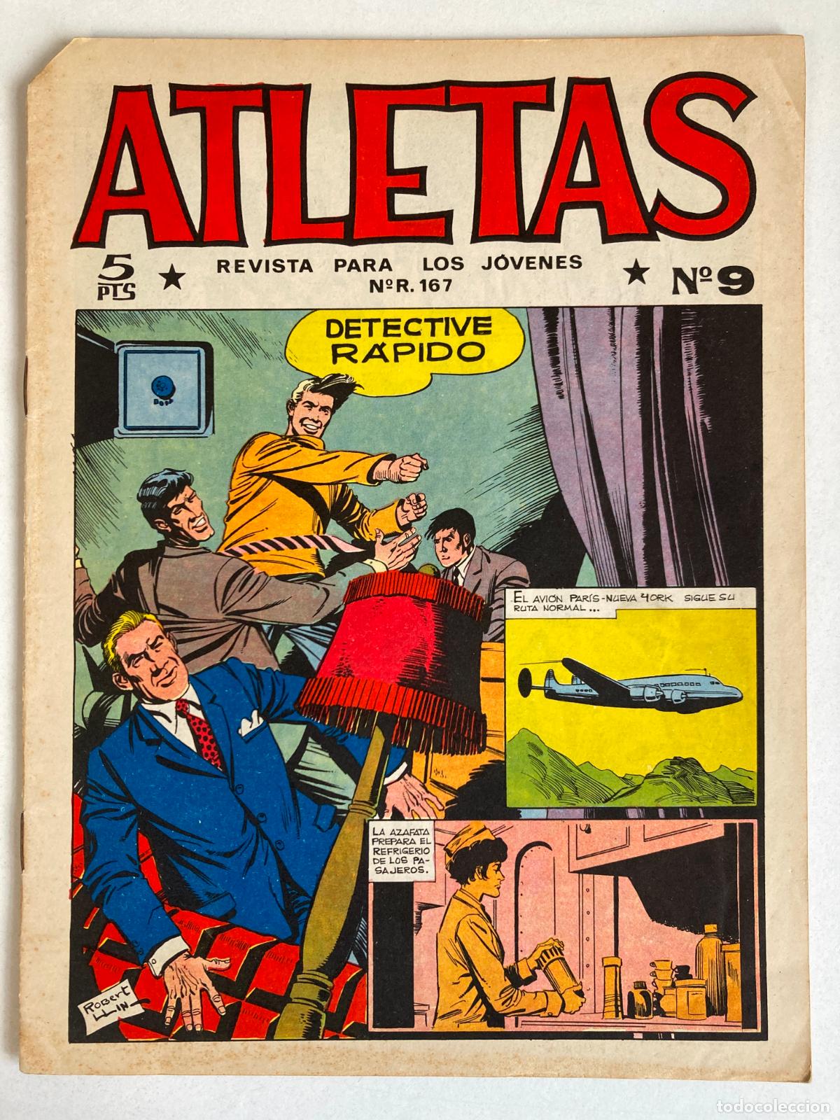 Tebeos: ATLETAS, N&ordm;9 EDITORIAL MAGA - DETECTIVE RAPIDO
