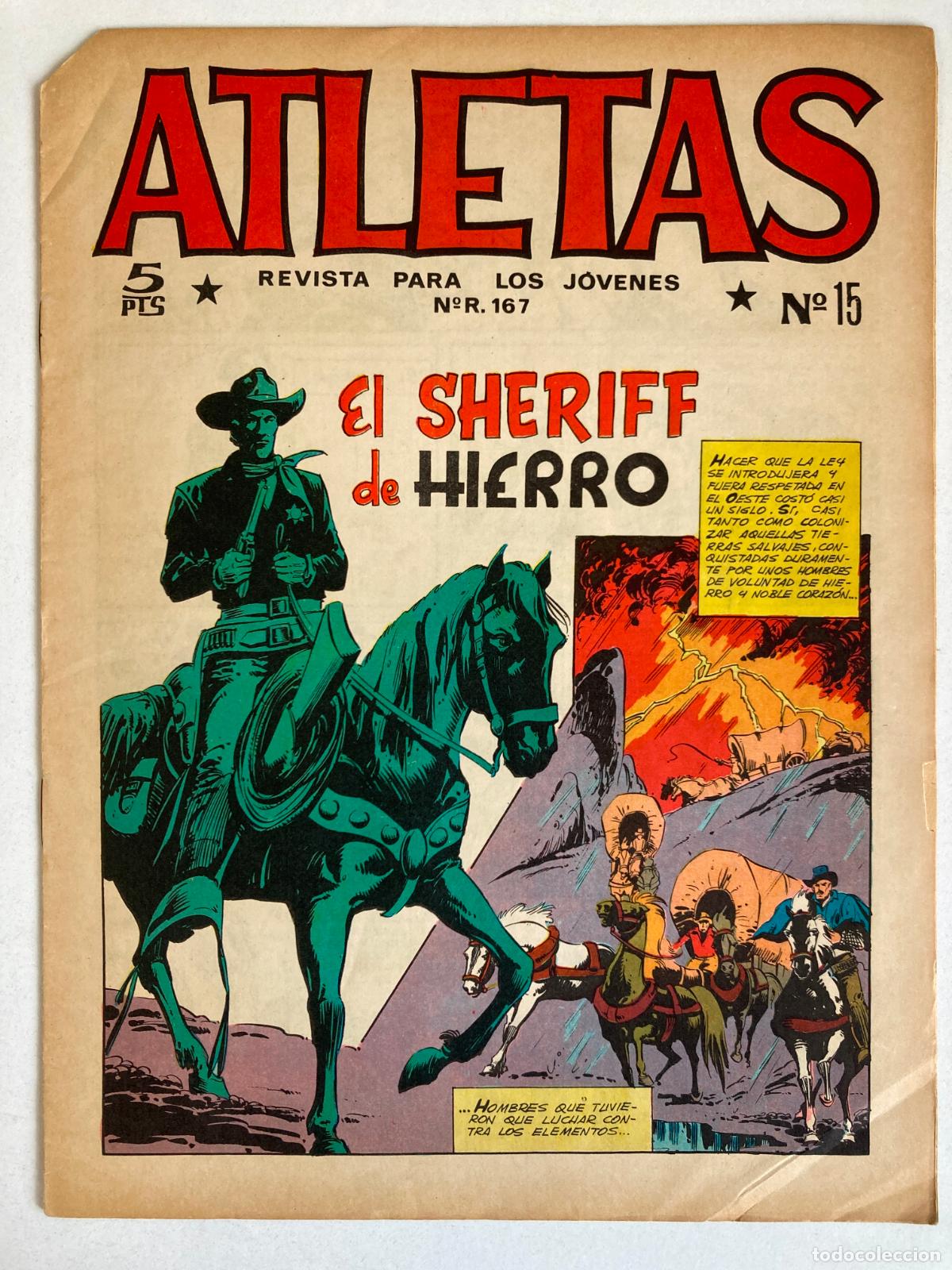 Tebeos: ATLETAS, N&ordm;15 EDITORIAL MAGA - EL SHERIFF DE HIERRO