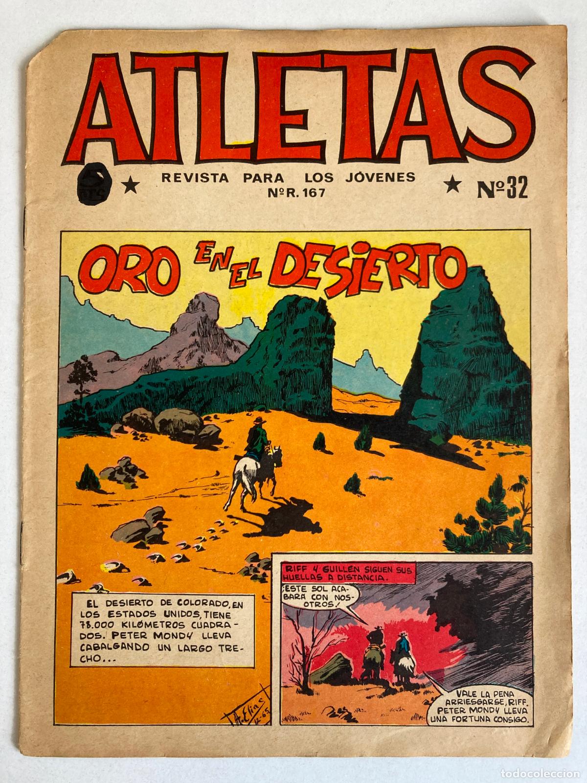 Tebeos: ATLETAS, N&ordm;32 EDITORIAL MAGA - ORO EN EL DESIERTO