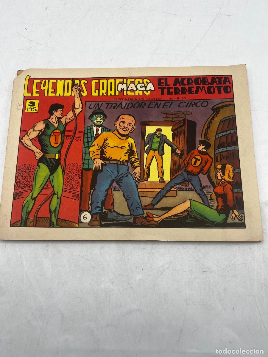 Tebeos: LEYENDAS GR&Aacute;FICAS. MAGA. N&deg; 6. EL ACR&Oacute;BATA TERREMOTO. UN TRAIDOR EN EL CIRCO.