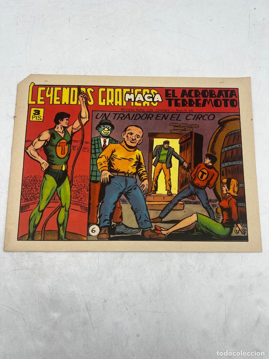 Tebeos: LEYENDAS GR&Aacute;FICAS. MAGA. N&deg; 6. EL ACR&Oacute;BATA TERREMOTO. UN TRAIDOR EN EL CIRCO.