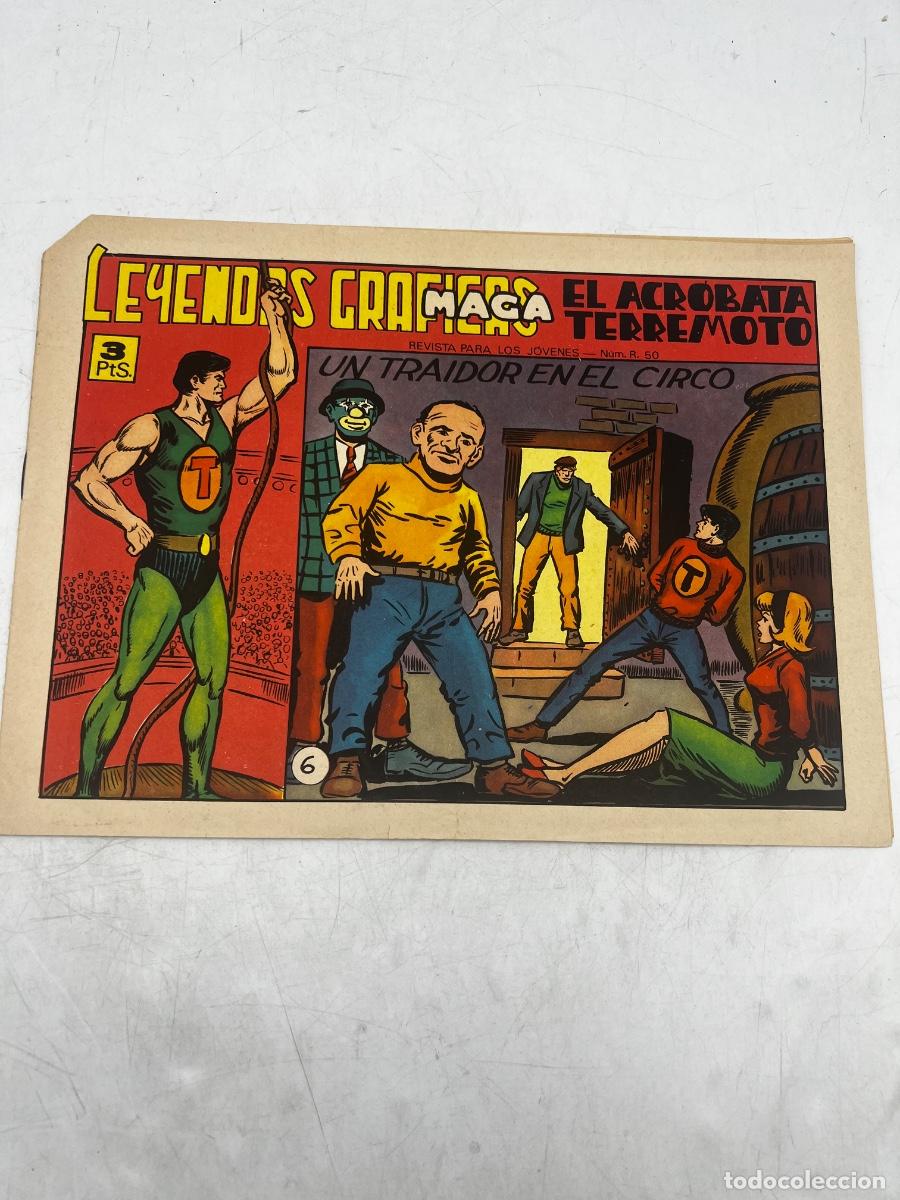Tebeos: LEYENDAS GR&Aacute;FICAS. MAGA. N&deg; 6. EL ACR&Oacute;BATA TERREMOTO. UN TRAIDOR EN EL CIRCO.