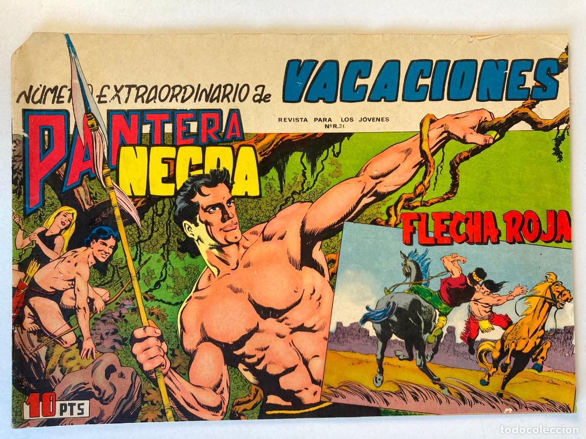 Comics: PANTERA NEGRA, FLECHA ROJA - N&ordm; EXTRAORDINARIO DE VACACIONES, EDITORIAL MAGA, ORIGINAL