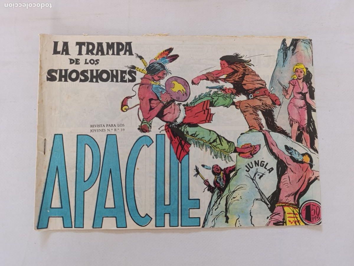Tebeos: APACHE N&ordm; 36 - LA TRAMPA DE LOS SHOSHONES - MAGA - ORIGINAL (HV1)