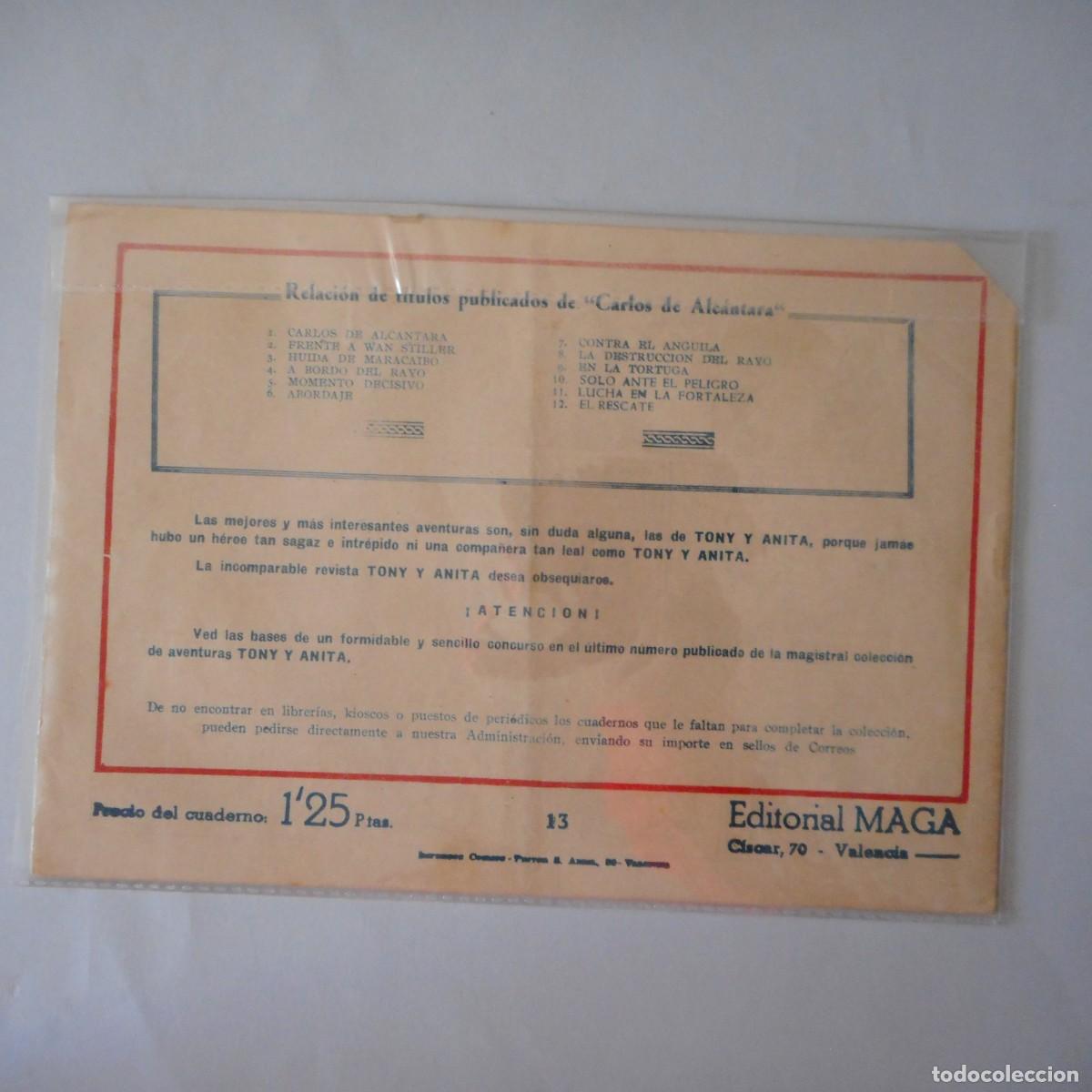 Tebeos: CARLOS DE ALCANTARA N&ordm; 13.ORIGINAL /C-CLAS - Foto 2