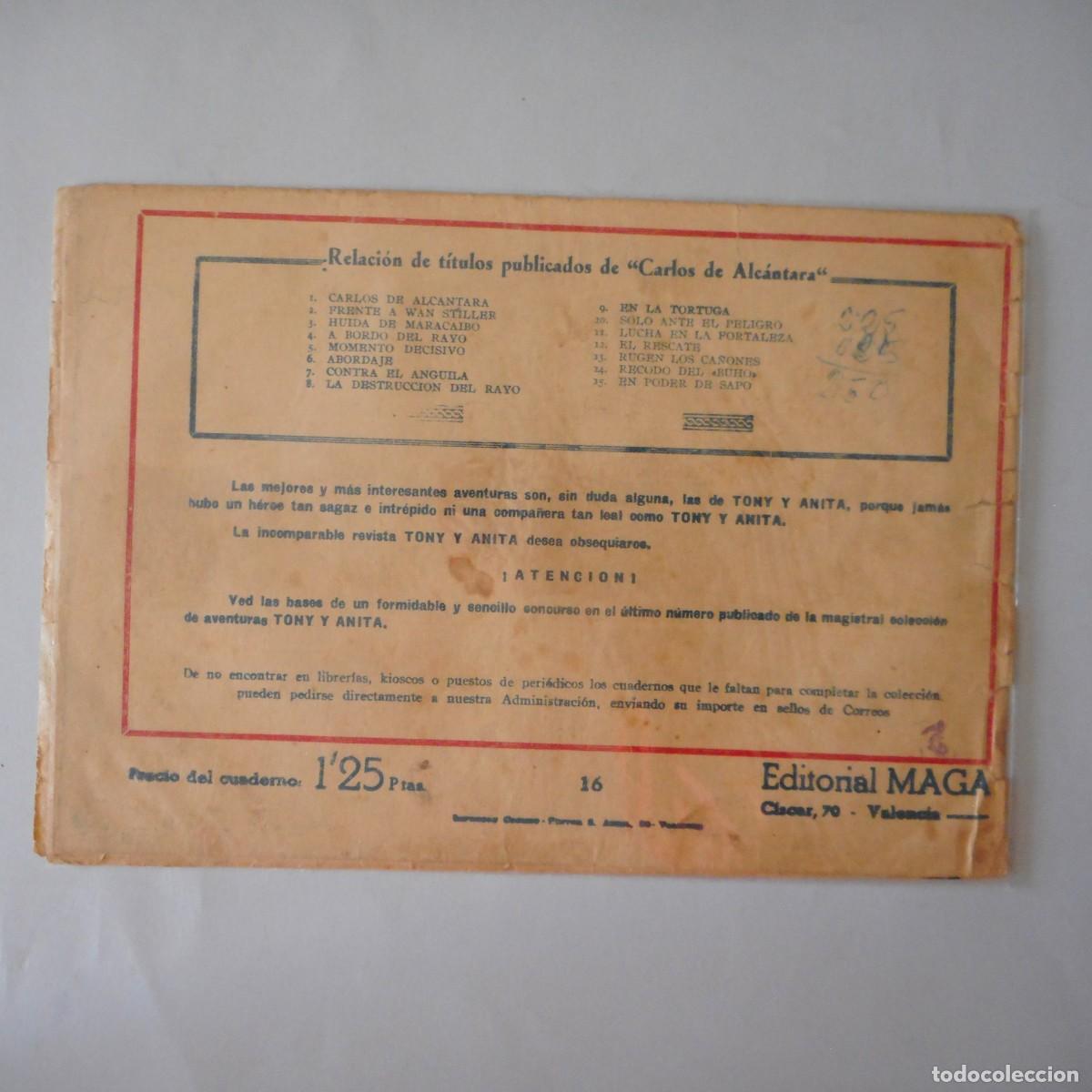 Tebeos: CARLOS DE ALCANTARA N&ordm; 16.ORIGINAL /C-CLAS - Foto 2
