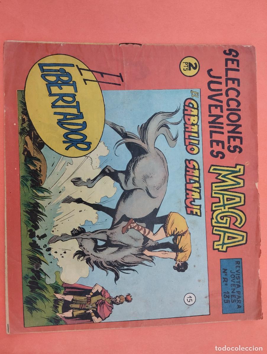 Tebeos: SELECCIONES JUVENILES MAGA: EL LIBERTADOR - N&ordm; 15 - EL CABALLO SALVAJE