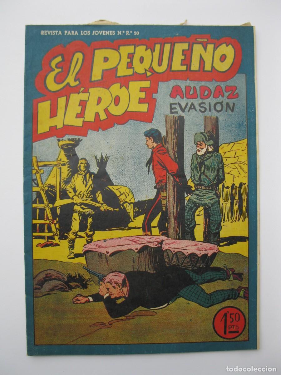 Tebeos: EL PEQUE&Ntilde;O H&Eacute;ROE - N&ordm; 52 - AUDAZ EVASI&Oacute;N - ORIGINAL - EDITORIAL MAGA.