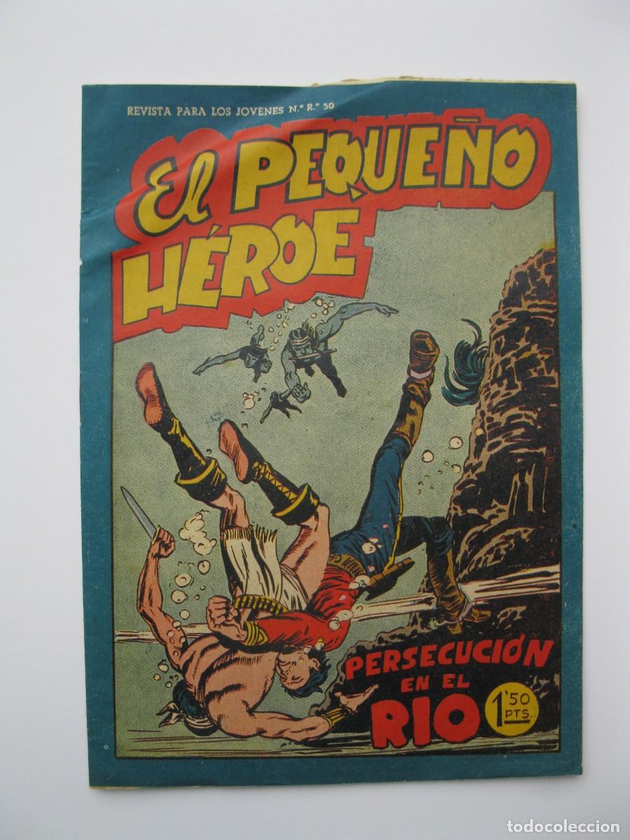 Tebeos: EL PEQUE&Ntilde;O H&Eacute;ROE - N&ordm; 60 - PERSECUCI&Oacute;N EN EL RIO - ORIGINAL - EDITORIAL MAGA.