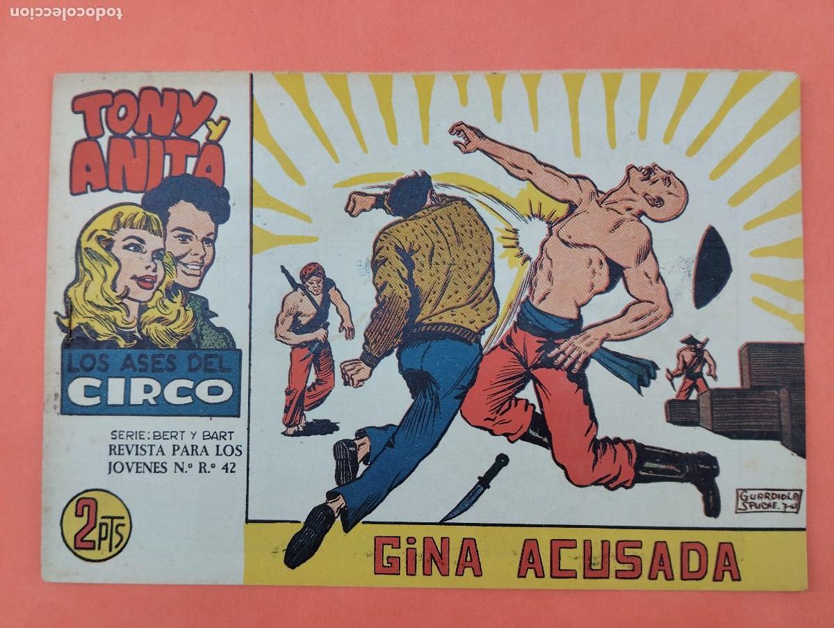 Tebeos: TONY Y ANITA. EDITORIAL MAGA. LOS ASES DEL CIRCO. SERIE: BERT Y BART. N&ordm;60. SECUESTRADOS