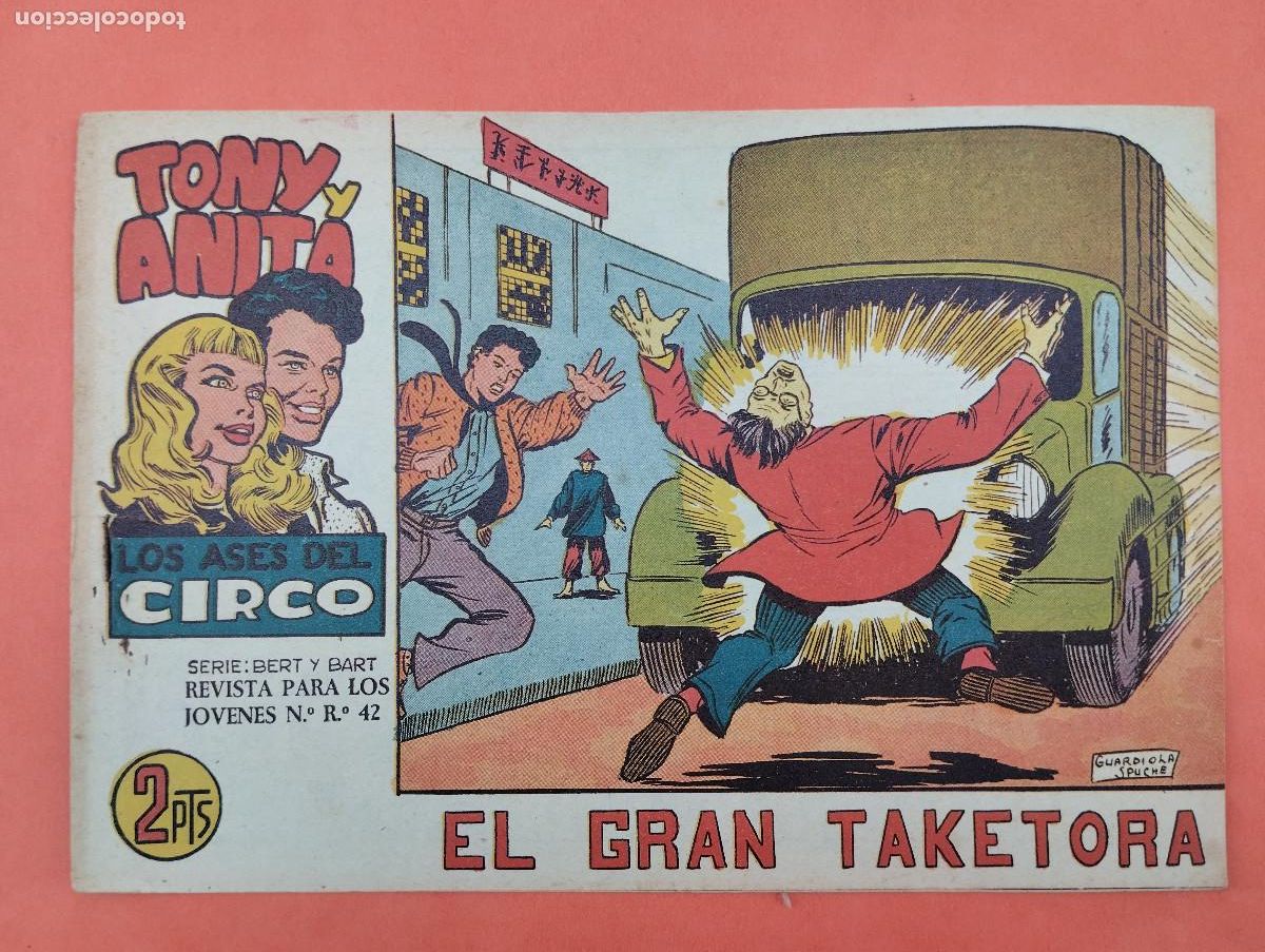 Tebeos: TONY Y ANITA. EDITORIAL MAGA. LOS ASES DEL CIRCO. SERIE: BERT Y BART. N&ordm;61 EL GRAN TAKETORA