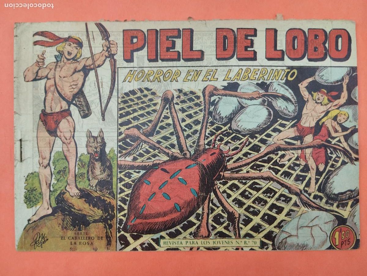 Comics: TEBEO PIEL DE LOBO N&ordm; 48. HORROR EN EL LABERINTO. EDITORIAL MAGA 1,50 PTS