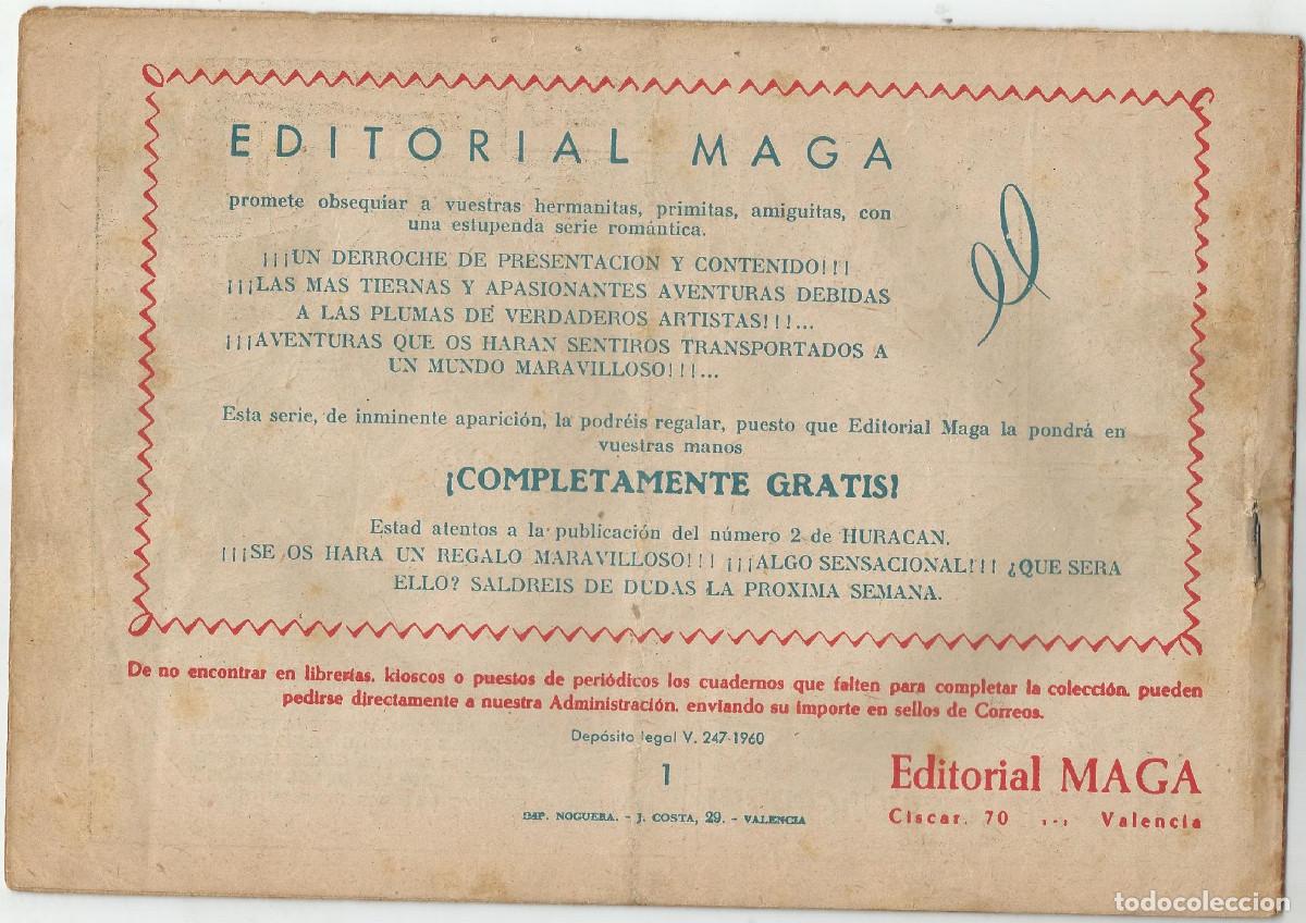 Tebeos: HURACAN N&ordm; 1 EDITORIAL MAGA - Foto 2