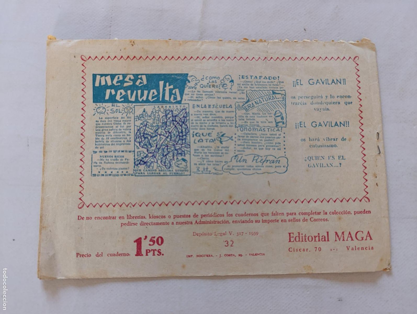 Tebeos: BENGALA N&ordm; 32 - LOS IMPLACABLES - MAGA - ORIGINAL (HV1) - Foto 4