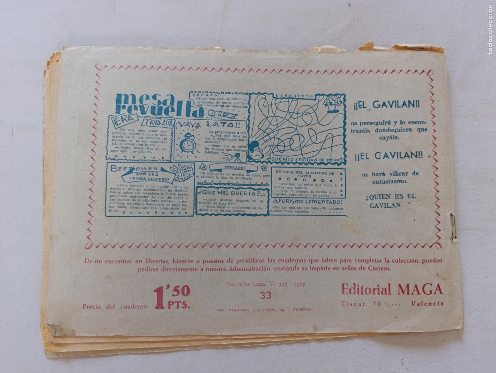 Tebeos: BENGALA N&ordm; 33 - EL TALISMAN DEL PODER - MAGA - ORIGINAL (HV1) - Foto 9