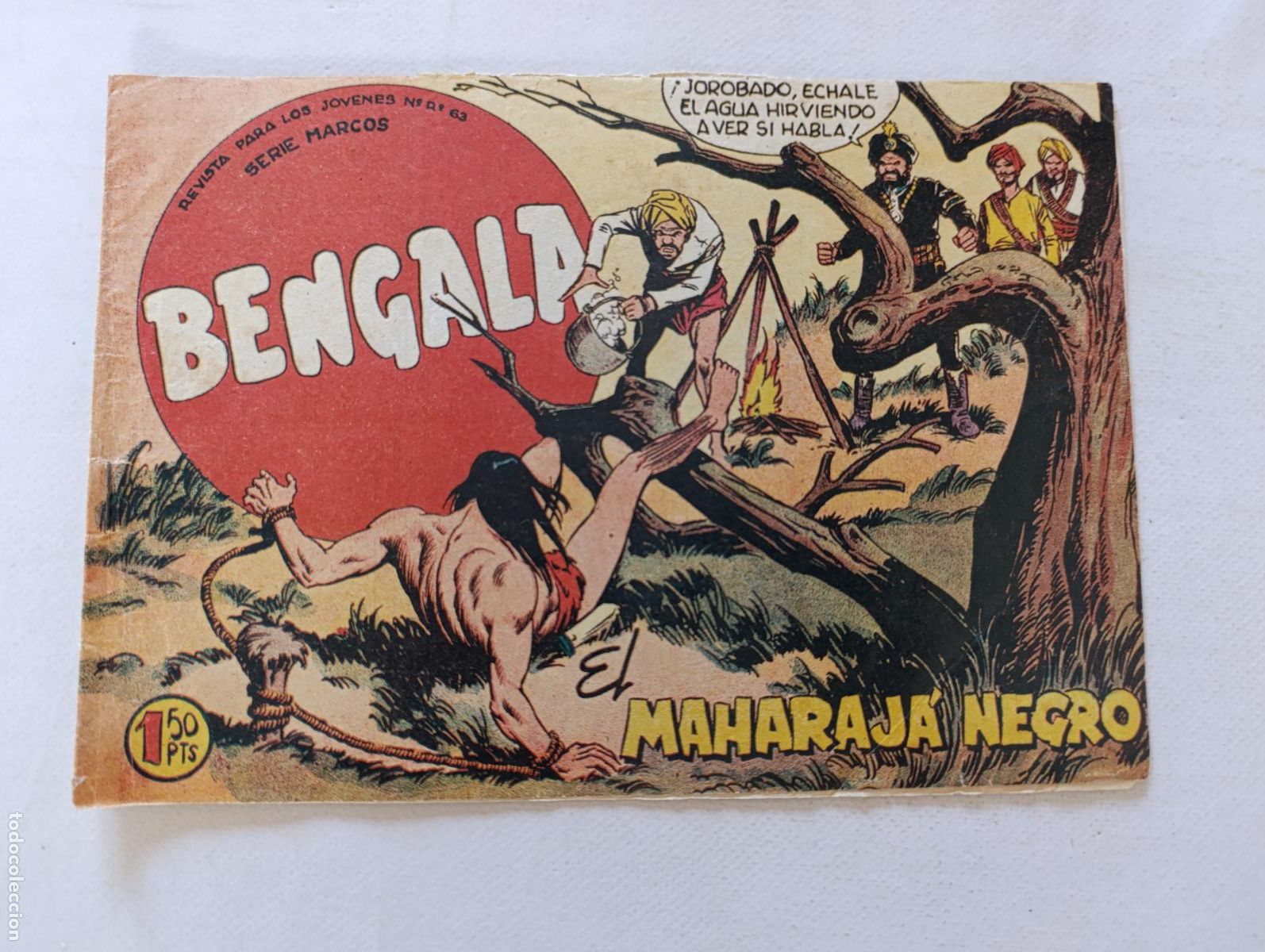 Tebeos: BENGALA N&ordm; 38 - EL MAHARAJA NEGRO - MAGA - ORIGINAL (HV1)