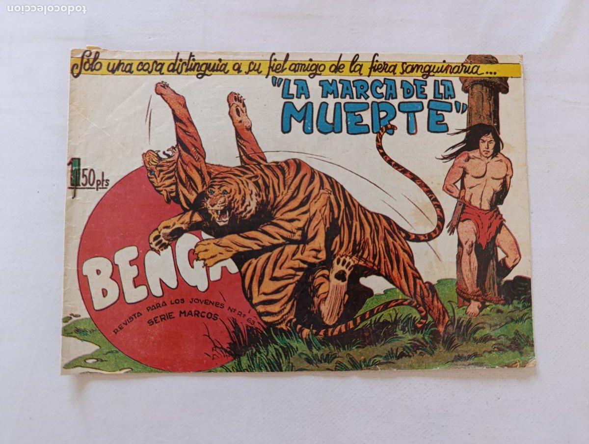 Tebeos: BENGALA N&ordm; 40 - LA MARCA DE LA MUERTE - MAGA - ORIGINAL (HV1)