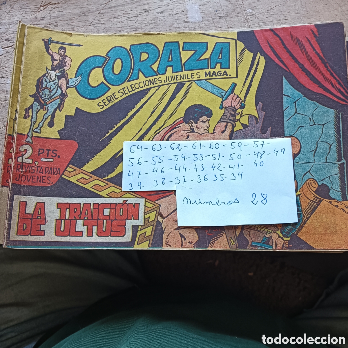 Tebeos: CORAZA 28NUM EDI.MAGA ORIGINALES
