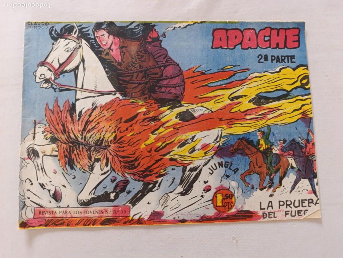 Tebeos: APACHE - 2&ordf; PARTE N&ordm; 6 - LA PRUEBA DEL FUEGO - MAGA - ORIGINAL (HV) - Foto 1