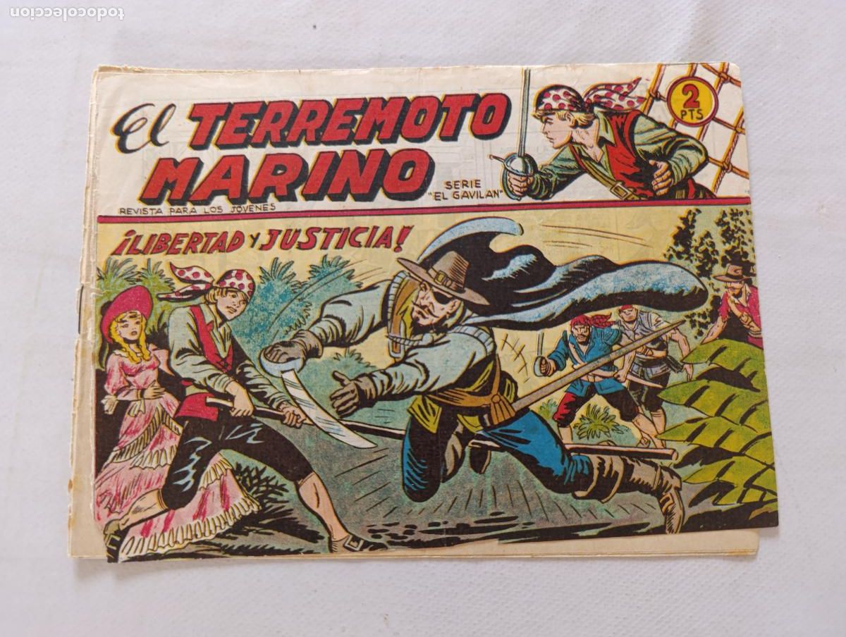 Tebeos: EL TERREMOTO MARINO N&ordm; 1 - &iexcl;LIBERTAD Y JUSTICIA! - MAGA - ORIGINAL (HV)