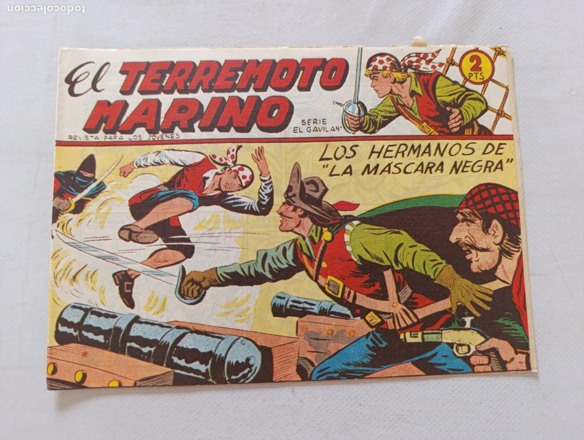Tebeos: EL TERREMOTO MARINO N&ordm; 5 - LOS HERMANOS DE LA MASCARA NEGRA - MAGA - ORIGINAL (HV)