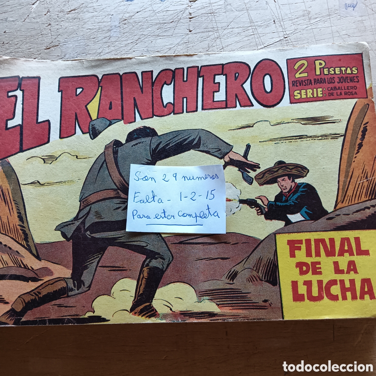 Tebeos: EL RANCHERO LOTE DE 25N&Uacute;M EDI.MAGA ORIGINALES
